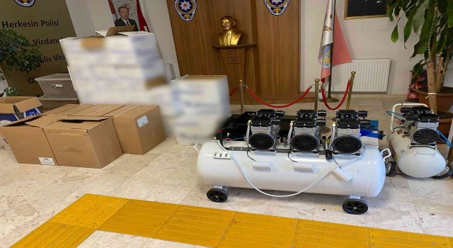Silivride kaçak tütün ve sigara imalatı yapan 4 şahıs yakalandı
