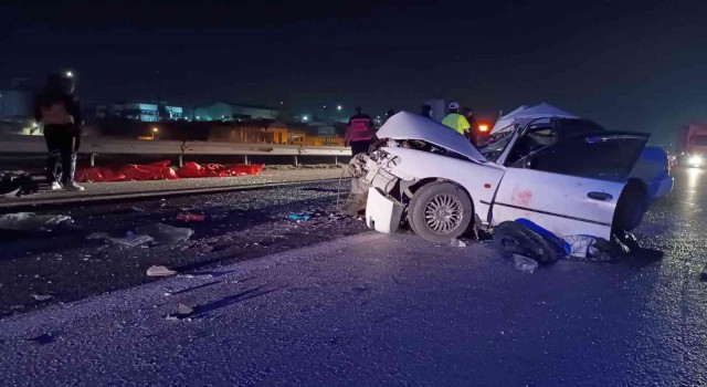 TAG otoyolunda feci trafik kazası: 2 ölü, 5 yaralı
