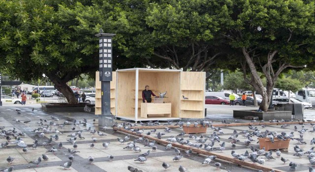 Tarihi Ulu Çarşı Meydanına yeni güvercin evi