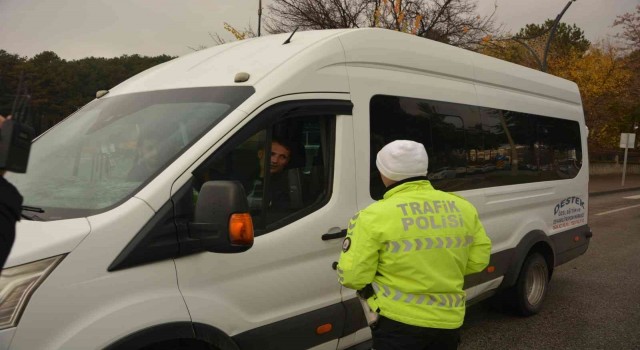 Tatvanda zorunlu kış lastiği denetimi yapıldı