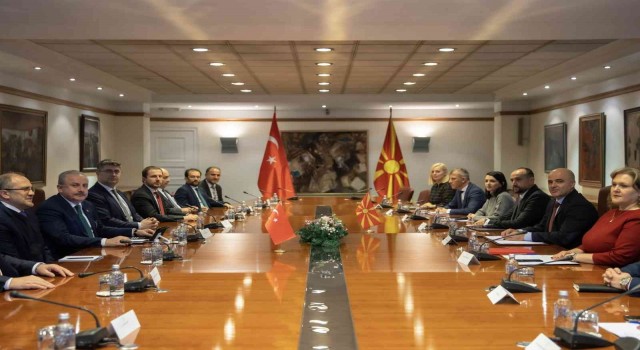 TBMM Başkanı Şentop, Kuzey Makedonya Başbakanı Kovaçevski ile görüştü