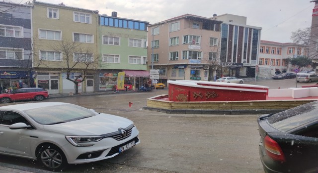 Tekirdağda kar yağışı