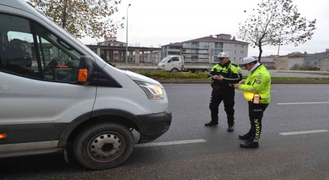 Tekirdağda kış lastiği denetimi başladı