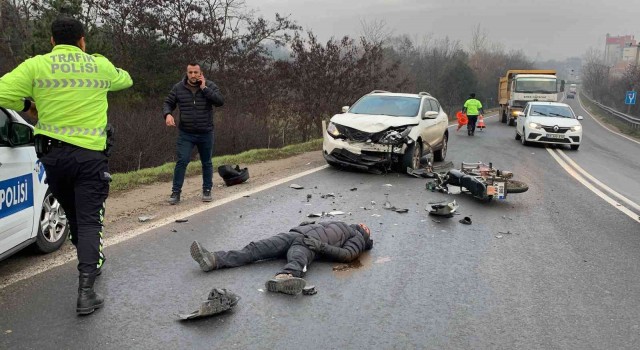 Tekirdağda korkutan kaza: 1 yaralı