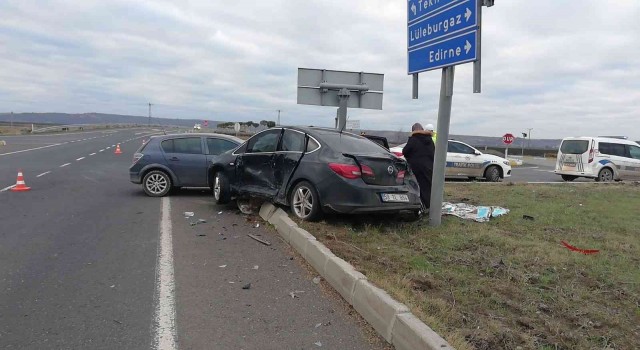 Tekirdağda trafik kazası: 2 yaralı
