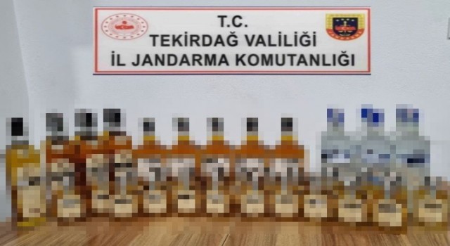 Tekirdağda yılbaşı öncesi kaçak içki operasyonu