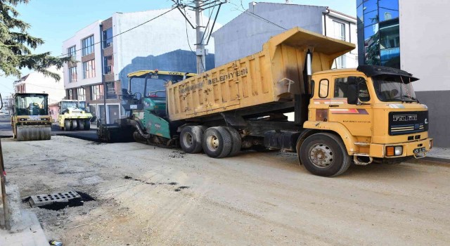 Tepebaşında üstyapı çalışmaları