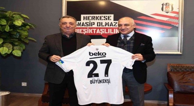 TFF Başkanı Mehmet Büyükekşi, Beşiktaşı ziyaret etti