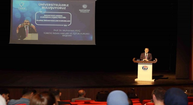TİHEK Başkanı Kılıç GAÜNlü öğrencilerle bir araya geldi