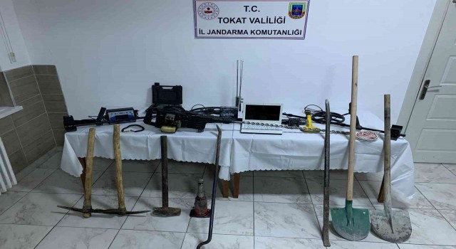 Tokatta izinsiz kazı yapan 9 kişi yakalandı