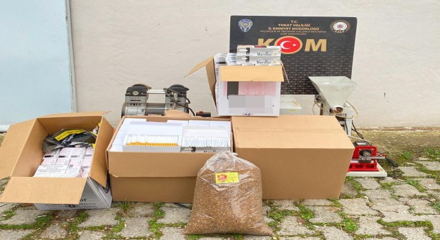 Tokatta kaçak tütün operasyonu