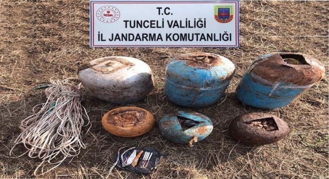 Tuncelide 6 EYP düzeneği ve 180 kilo patlayıcı madde imha edildi