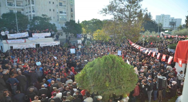 Tunusta hükümet karşıtı protesto