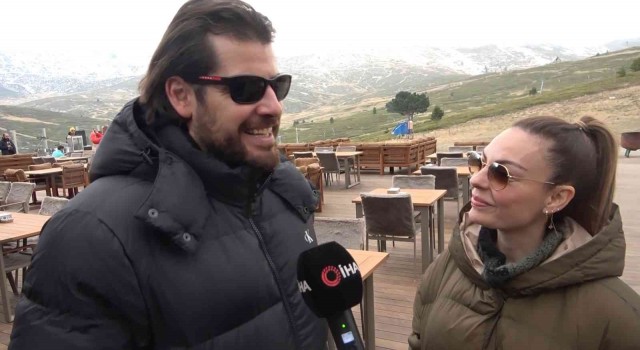 Uludağda kar yok sanat var