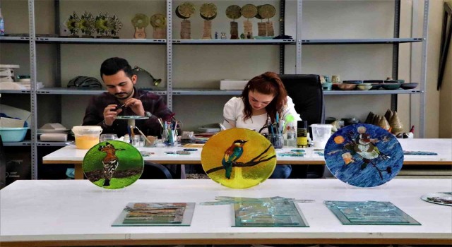 UNESCO Geçici Listesindeki Kızılırmak Deltasını cam, seramik ve kumaşlara işliyorlar