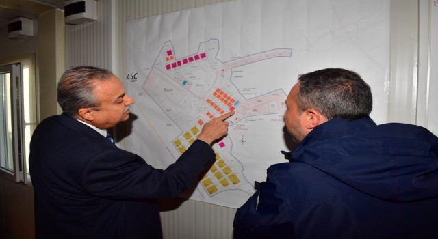 Vali Su, Türkiyenin en büyük lojistik merkezi projesinde çalışmaları inceledi