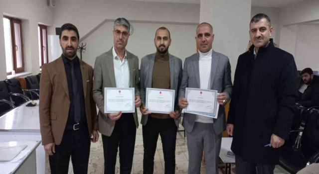 Vartoda başarılı İmam Hatiplere teşekkür belgesi