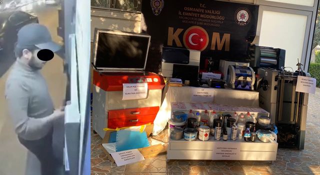 Villayı darphaneye çevirdiler, bankamatikten geçen sahte para ürettiler