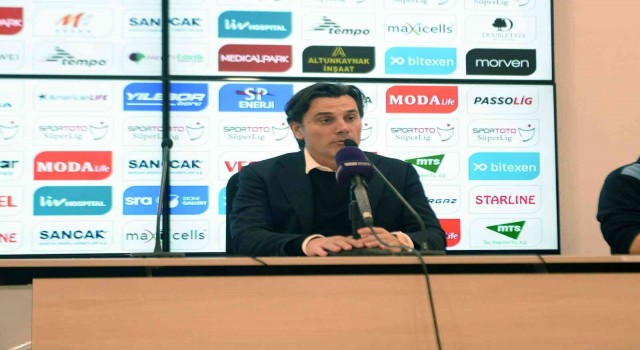 Vincenzo Montella: Zor şartlar altında galip gelmekten dolayı çok mutluyum”