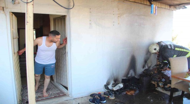 Yangına uykuda yakalandı, balkonda itfaiyeyi görünce şaşkına döndü