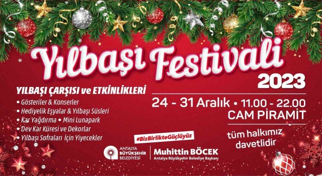 Yeni yıl eğlencesi Büyükşehirin yılbaşı festivalinde yaşanacak