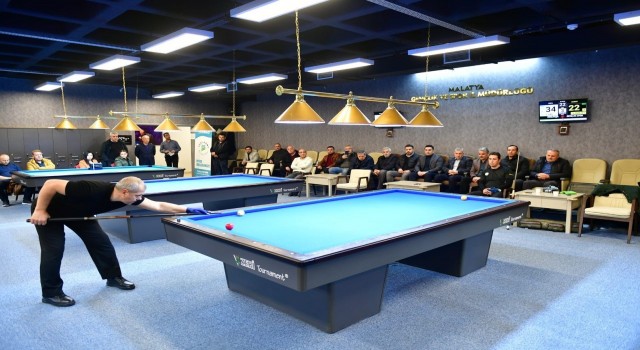 Yeşilyurtta Bilardo Turnuvası çekişmeli geçti