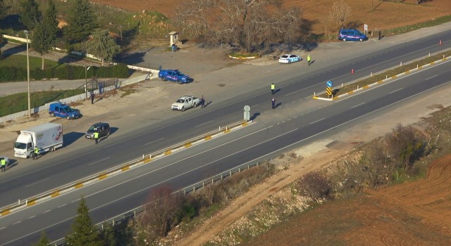 Yılbaşı trafiğine havadan sıkı denetim