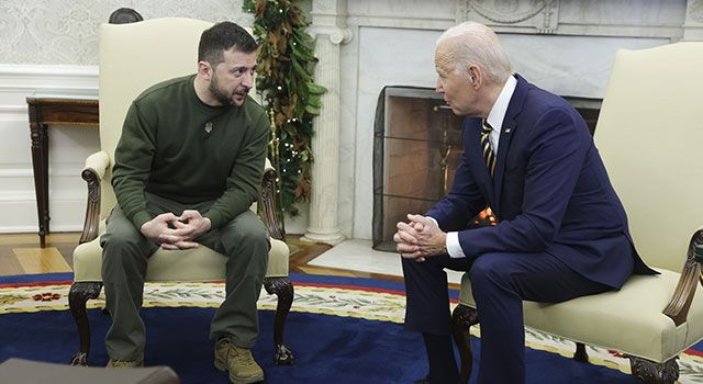 Zelenskiy ve Biden arasındaki ikili görüşme başladı