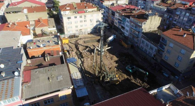 104 araç kapasiteli otopark için ilk kazma vuruldu