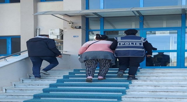 12 yıl hapis cezası bulunan kadın Ortacada yakalandı