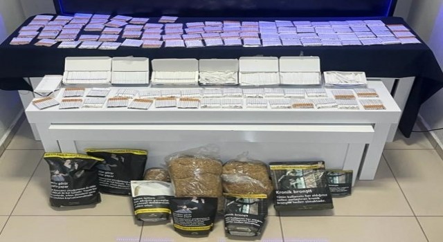 3 şüpheli çok sayıda kaçak malzemeyle yakalandı