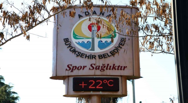 Adanada termometreler 22 dereceyi gösterdi