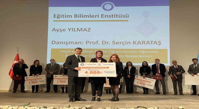 ADÜ Araştırma Görevlisi Yılmazın tezi ikincilik ödülü aldı