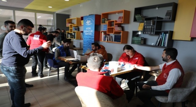 Ağrı GSİMden kan bağış kampanyasına destek