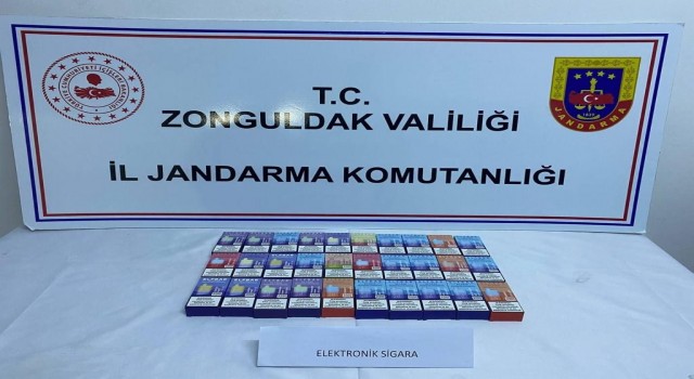 Alaplıda gümrük kaçağı elektronik sigara ele geçirildi