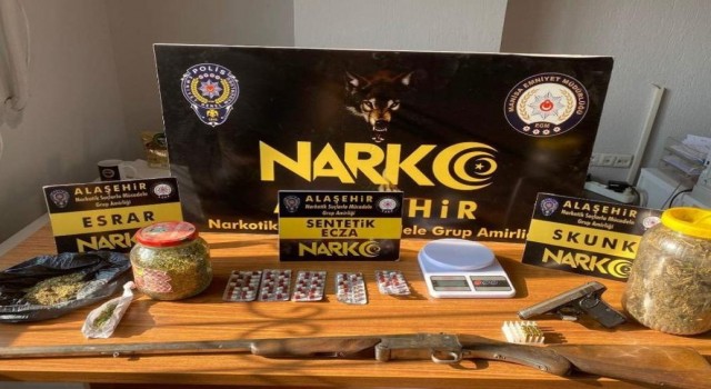 Alaşehirde uyuşturucu operasyonu: 1 tutuklama