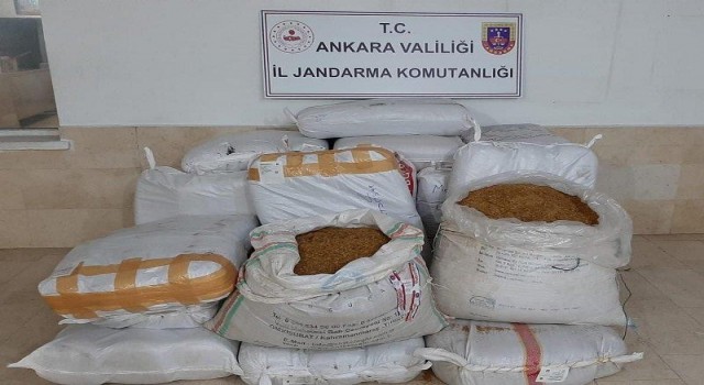Ankarada 500 kilogram kıyılmış tütün ele geçirildi