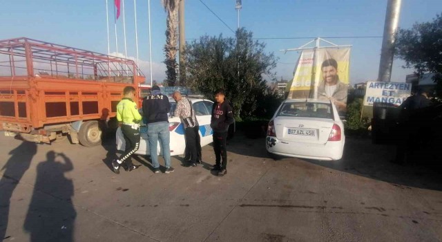 Antalya TEMden korsan taksi operasyonu