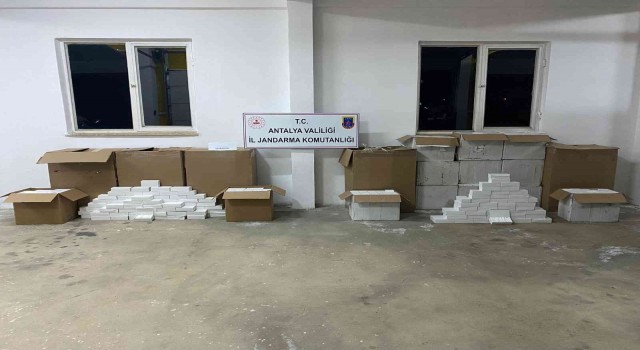 Antalyada 168 bin adet kaçak makaron ele geçirildi