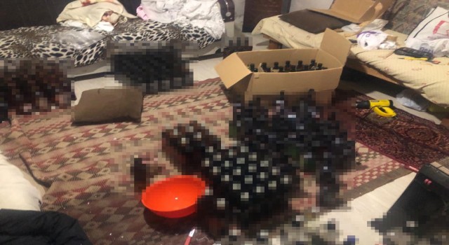 Antalyada sahte alkol imal eden adrese operasyon: 3 gözaltı