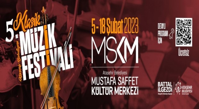 Ataşehir Belediyesi 5. Klasik Müzik Festivali başlıyor