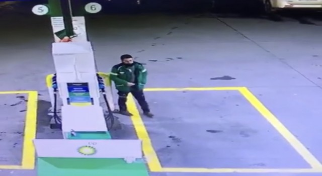 Ataşehirde aracına yakıt aldı ücretini ödemeden kaçtı