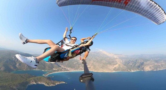 Babadağdan yamaç paraşütüyle uçanların sayısı 2022 yılında yüzde 19 arttı
