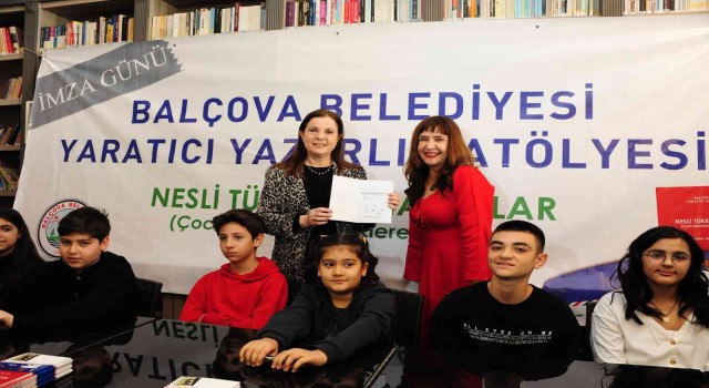 Balçovanın minik yazarlarına ait ilk kitabın basımı yapıldı