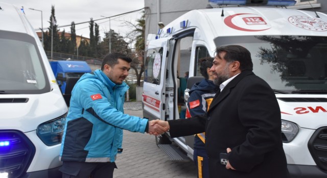 Balıkesire, 4 ambulans ve 1 adet Umke aracı teslim edildi