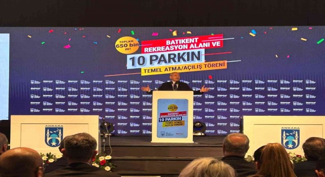 Başkentte Batıkent Alanı ve 10 adet parkın temel atma ve açılış töreni yapıldı