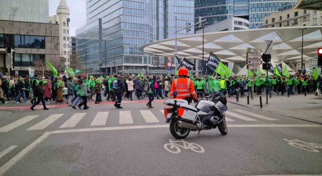 Belçika'da 2023 Yılının İlk Protestosu Düzenlendi