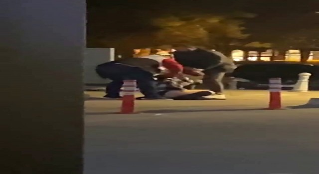 Beylikdüzünde eğlence mekanın otoparkında bir kadın tekme tokat dövüldü