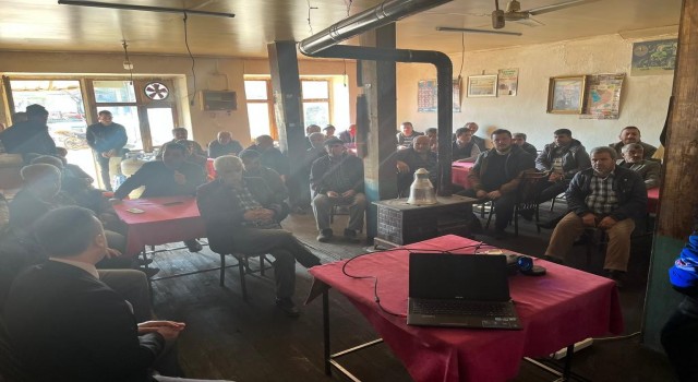 Beyşehirde çiftçi eğitim toplantıları sürüyor