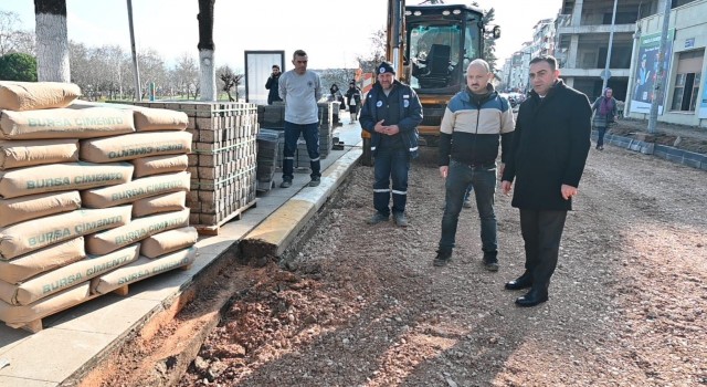 Biganın cadde ve sokakları bir bir yenileniyor